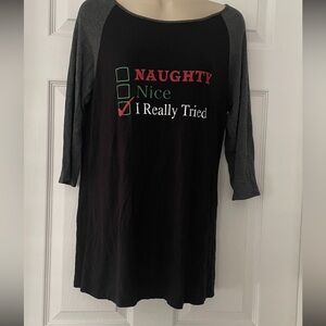 Naughty Nice Christmas Tee